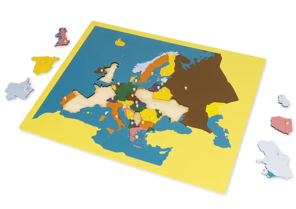 TimeTEX Puzzlekarte Europa "Montessori Premium"