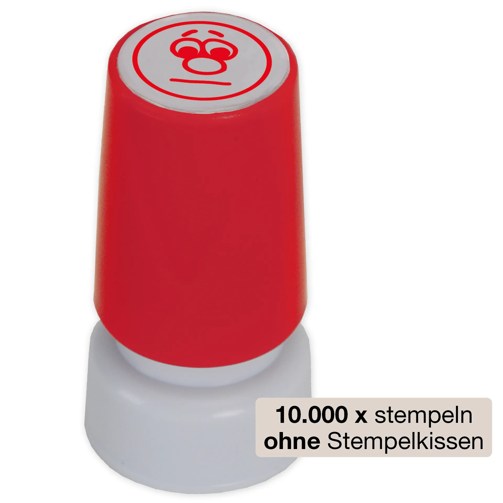 Siebdruck-Stempel "Perpetuum", "Gesicht neutral"
