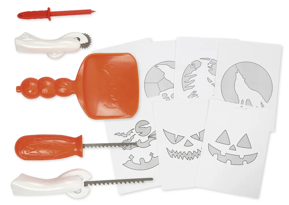 Kürbis-Schnitzset, 6-tlg.