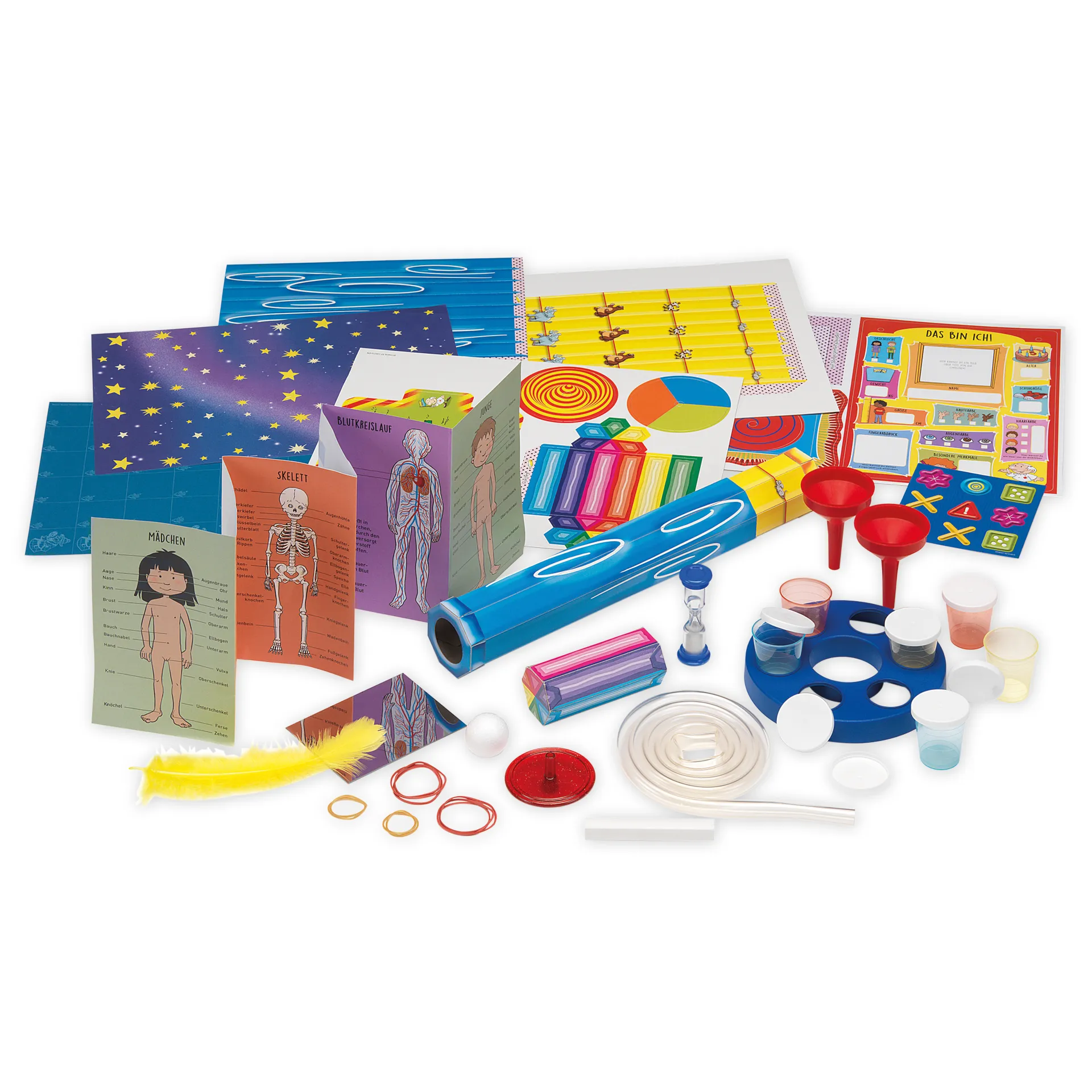 Set "Mein erster Experimentierkasten: Körper & Sinne", 35-tlg.