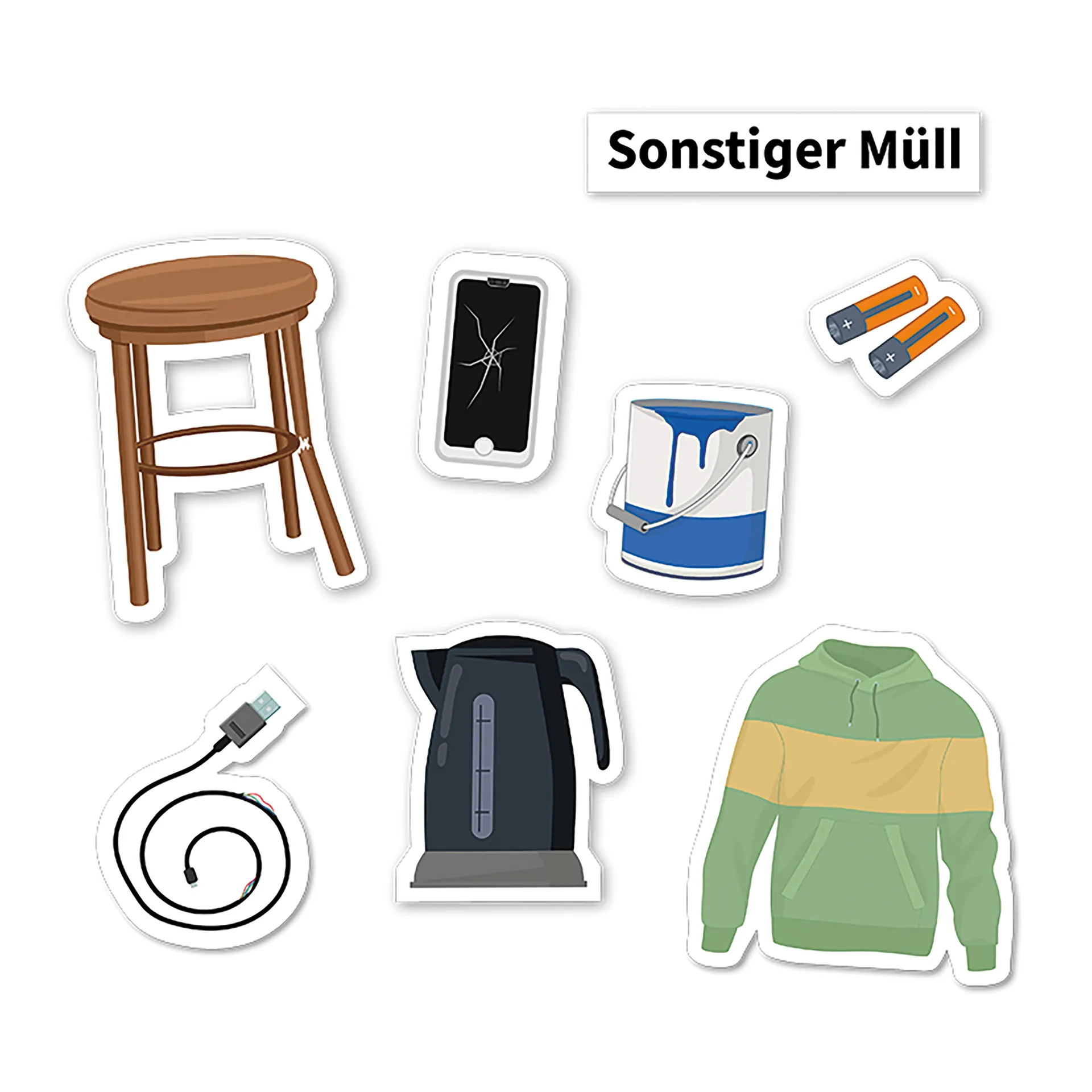 Hagemann Müll vermeiden, Müll trennen & Abfallpyramide, magnetisch, 79-tlg.