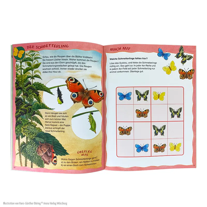 Mein großes Tierstickerbuch – Der kleine Marienkäfer und seine Freunde