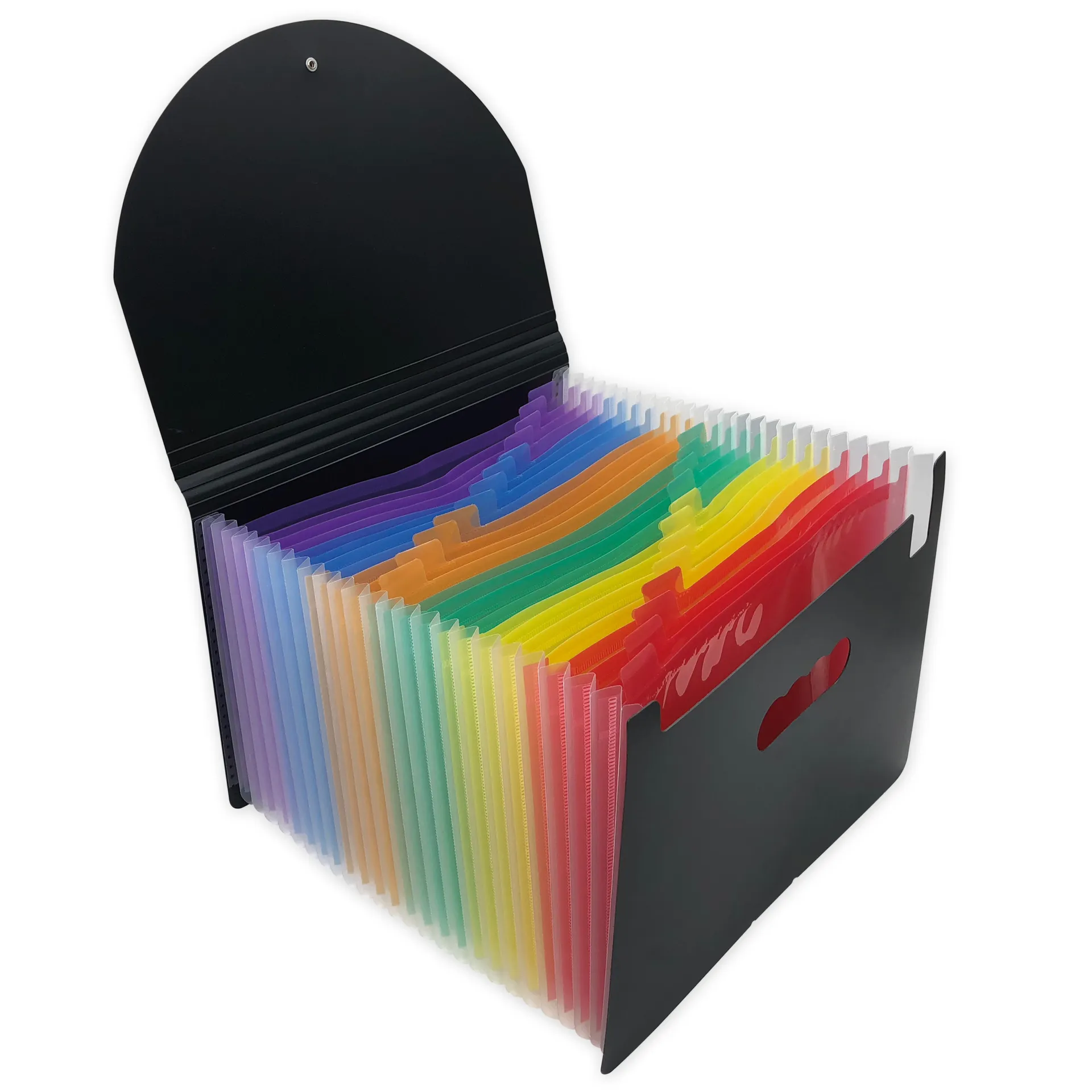 Steh-Fächermappe A4-Plus XXL mit Verschluss-Gummi, 25 Fächer