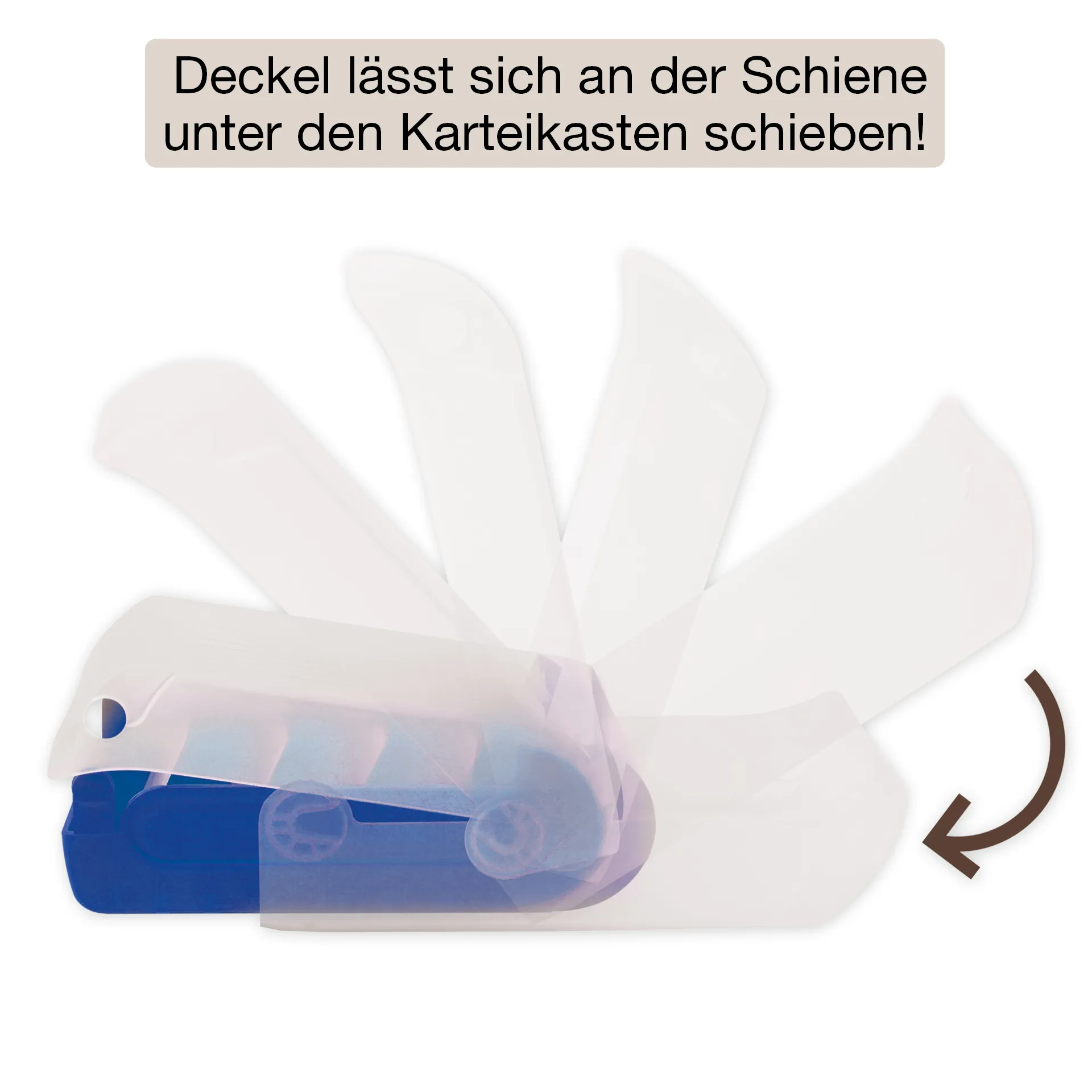 Lernbox A8 Kunststoff mit 100 Lernkärtchen