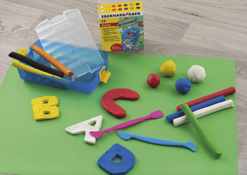Eberhard Faber Winner Plastilin-Knete, Set in der Box