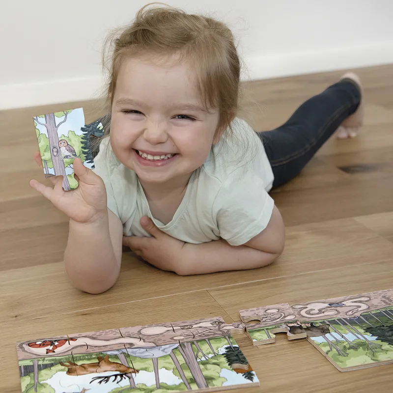 Boden-Puzzle "Wald entdecken", 40-tlg.
