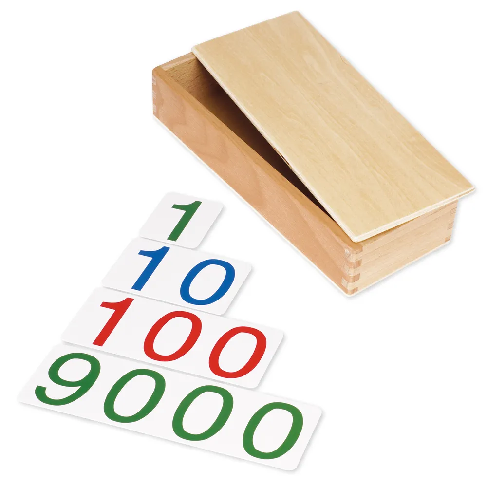 TimeTEX Kästchen für die großen Zahlenkarten "Montessori Premium"