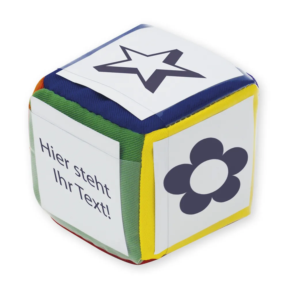 Blanko-Würfel mit Einstecktaschen 6 cm