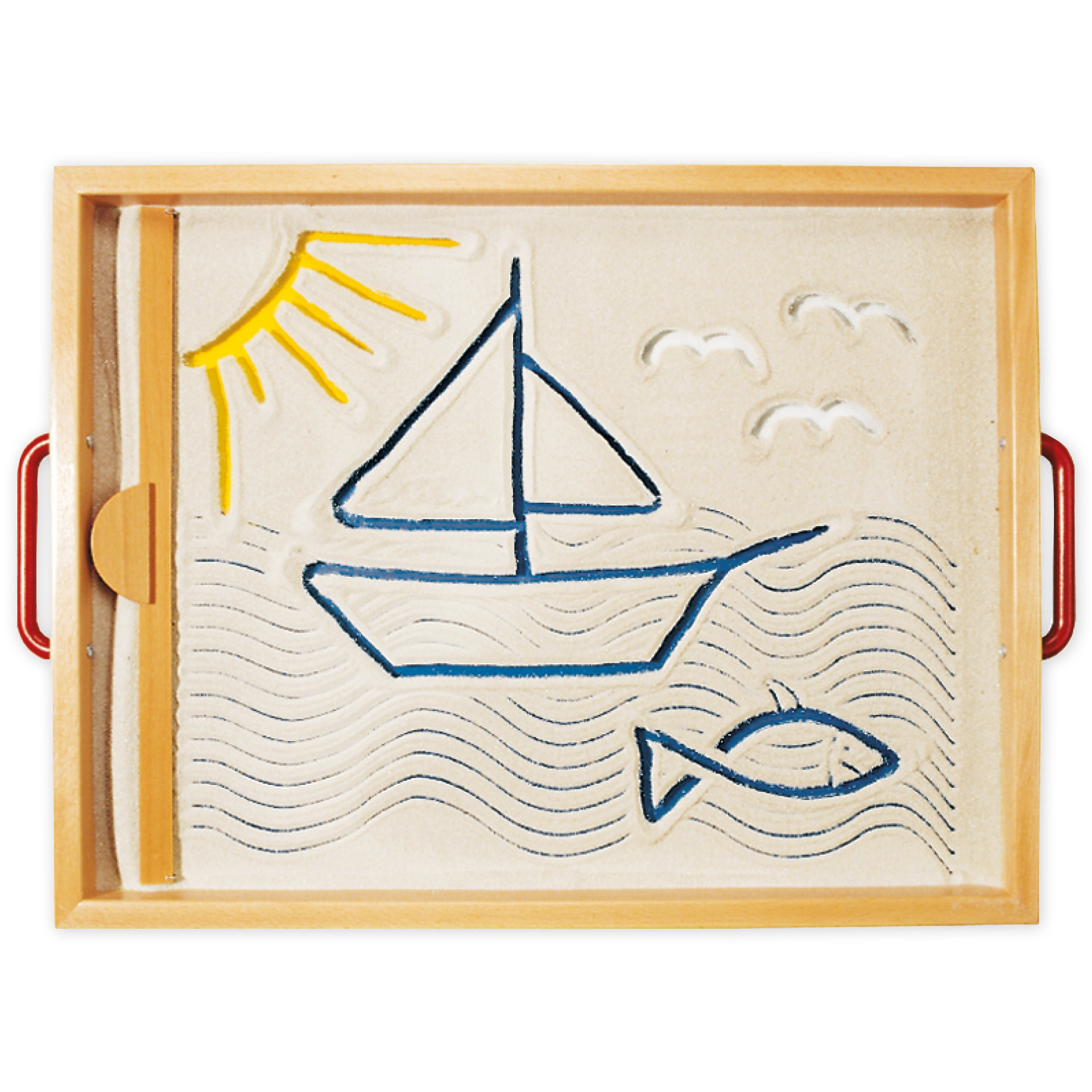 Sandwanne mit Glasboden, 5-tlg.