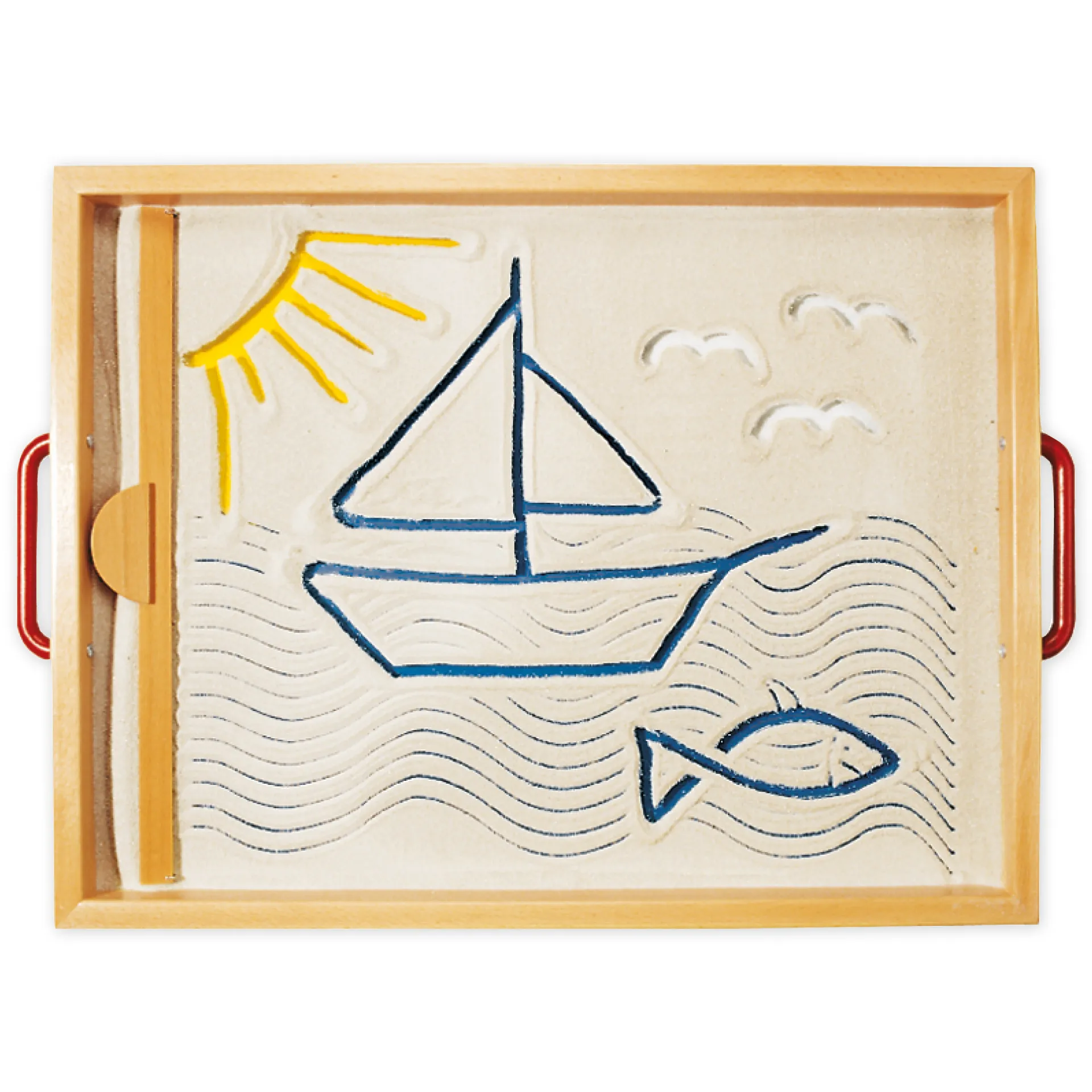 Sandwanne mit Glasboden, 5-tlg.