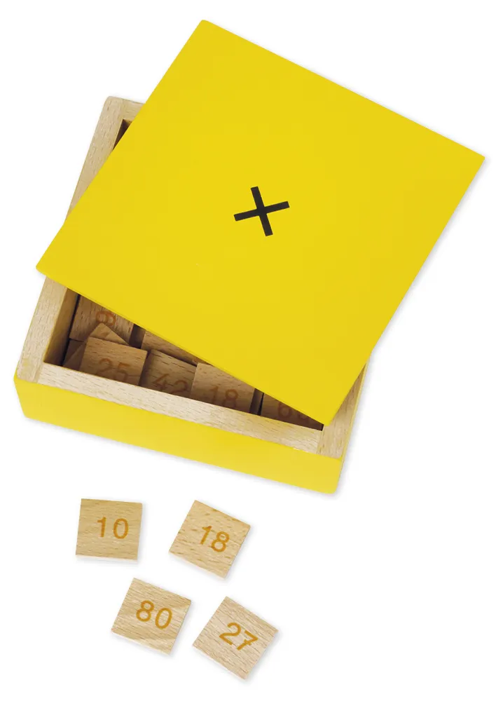 TimeTEX Multiplikationstabellen im Holzrahmen "Montessori Premium"