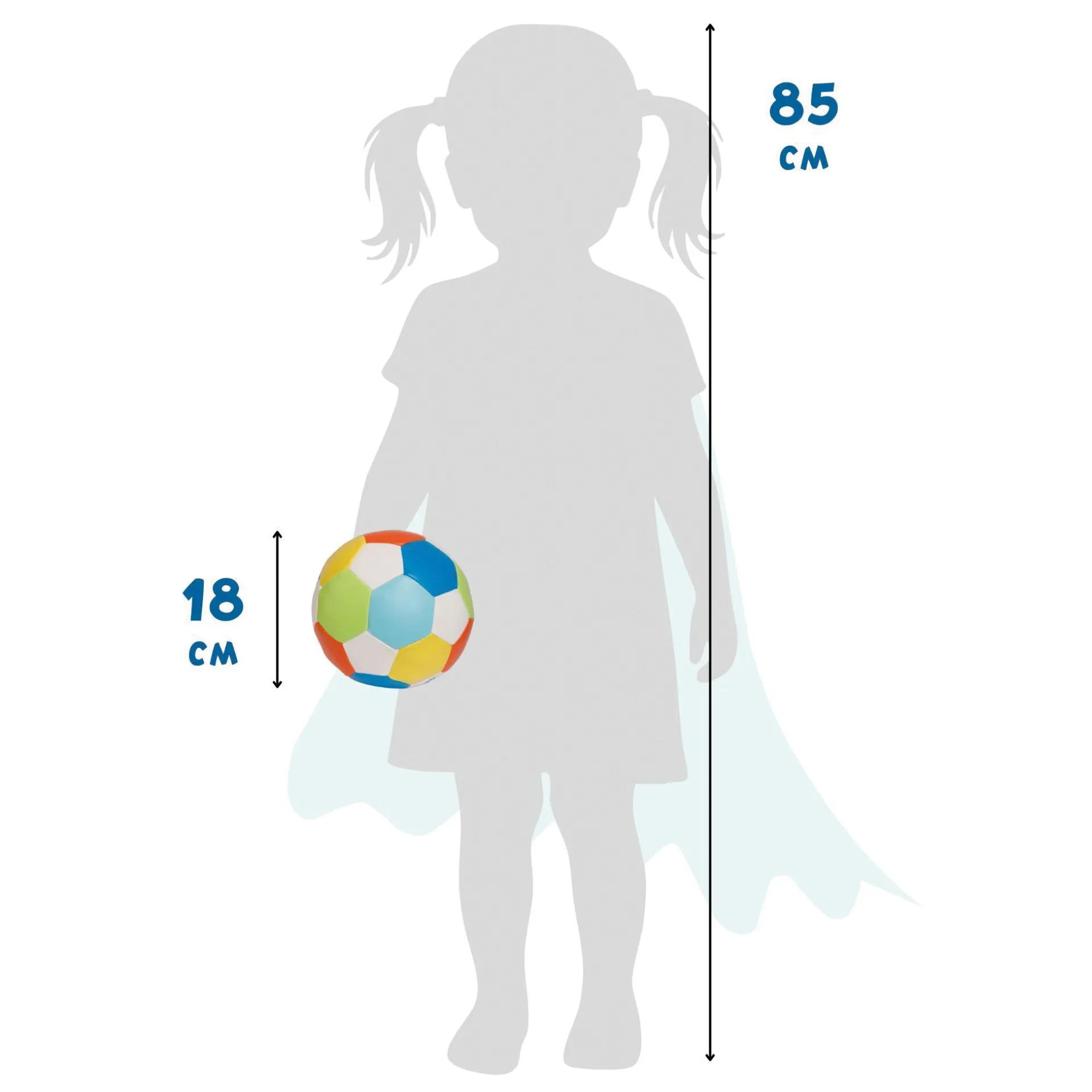 Bewegungs-Softball "Konfetti", ca. 18 cm ø