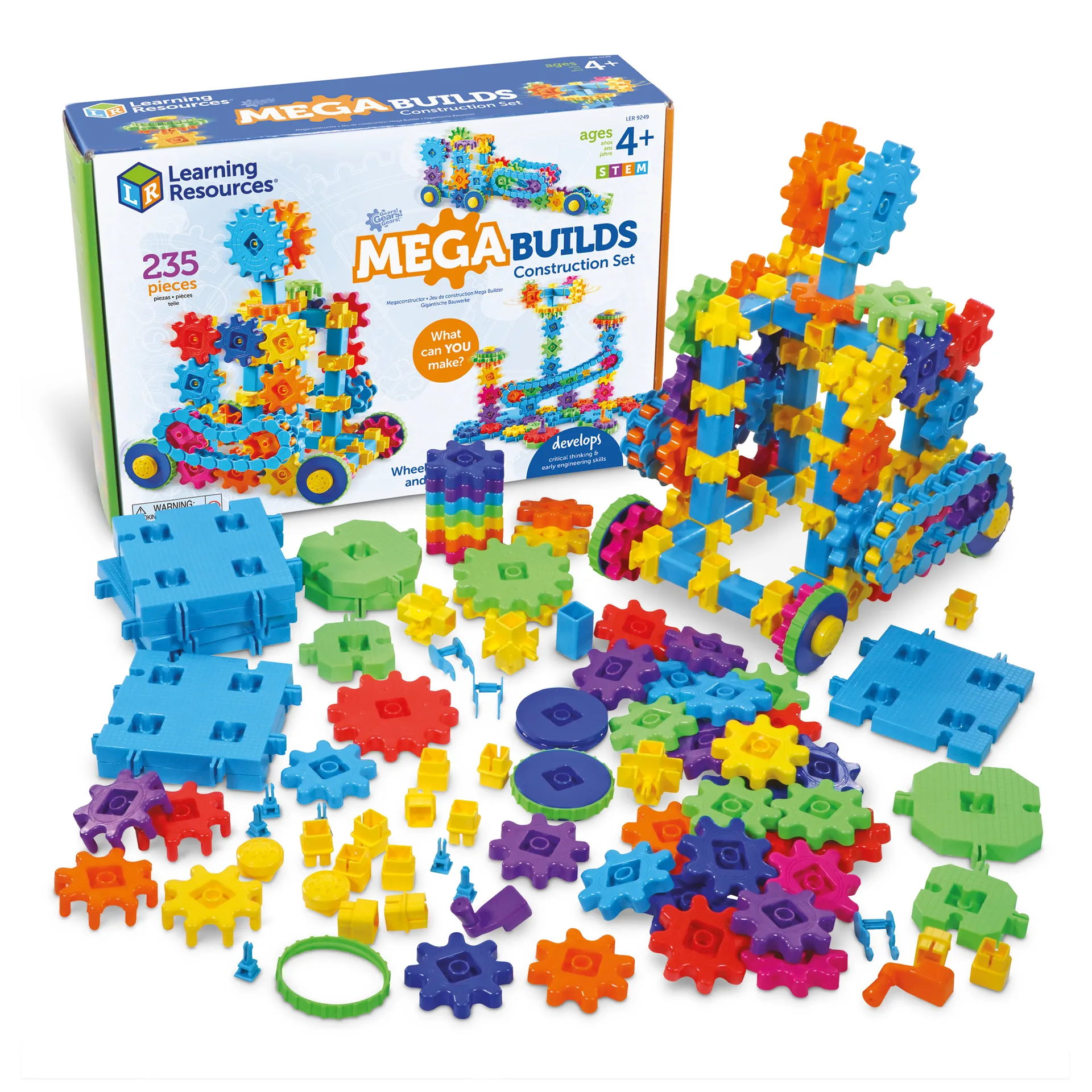 Zahnrad-Konstruktions-Set "Mega", 235-tlg.