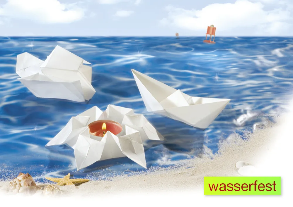 Schwimmpapier-Faltblätter 20x20 cm, 20 Blatt