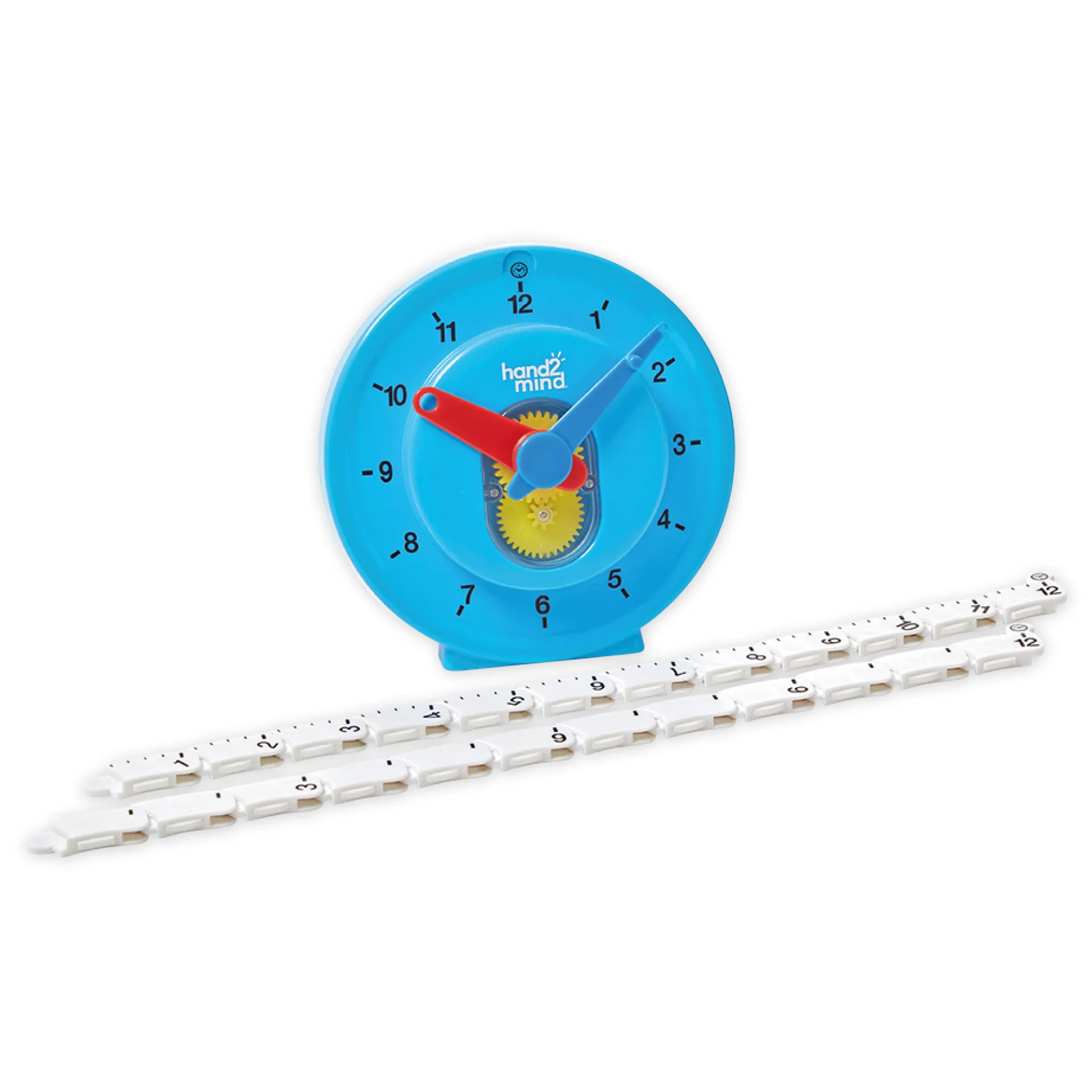 Schüler-Lern-Uhr mit Zahlenstrahl, 11 cm ø