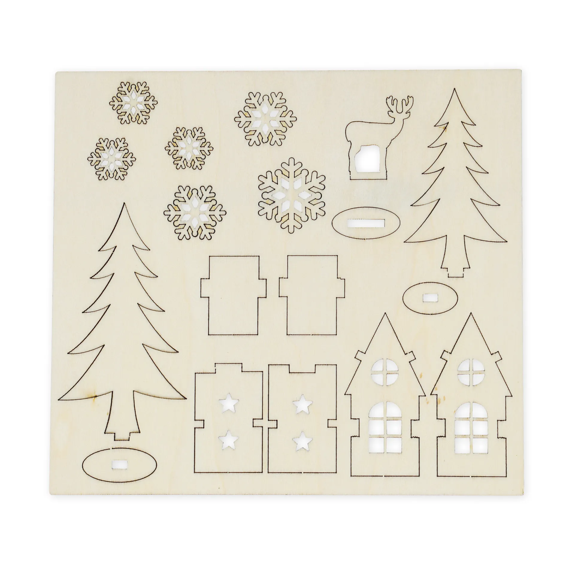 Bastelset Holzfiguren "Winterzauber"