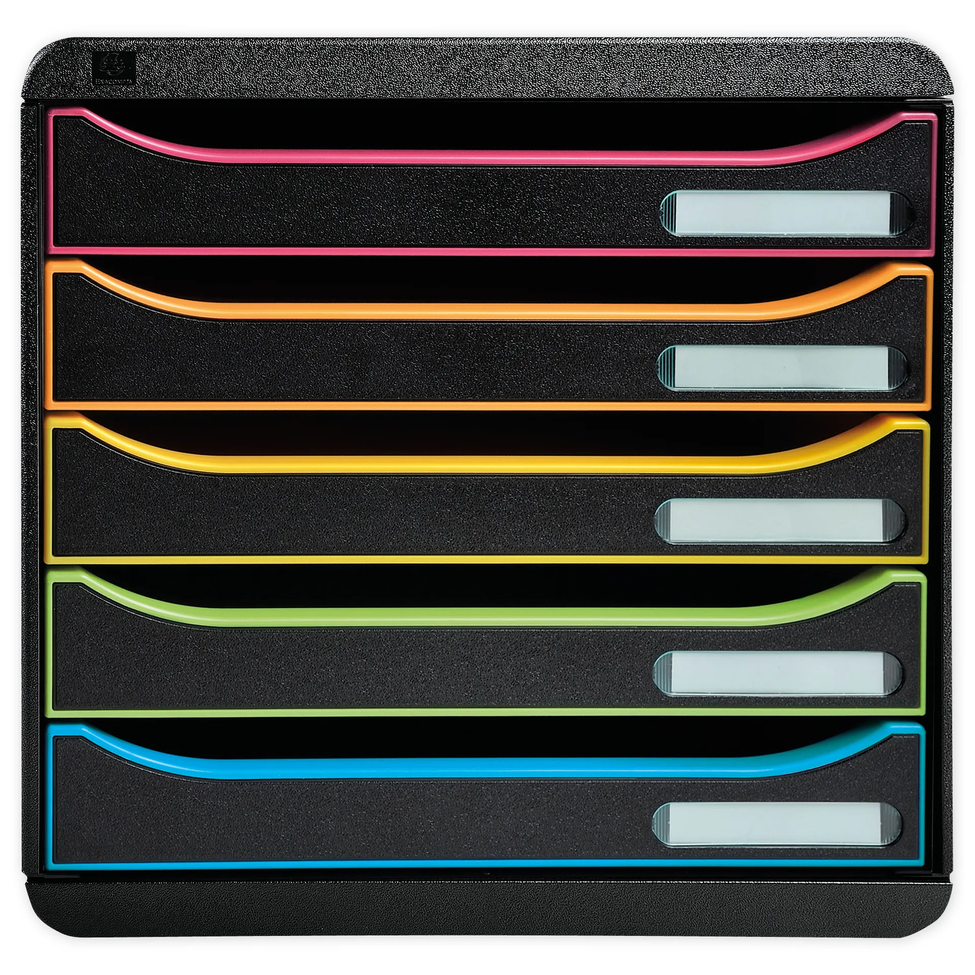 Schubladen-Box A4 "Regenbogen", Kunststoff mit 5 Schüben