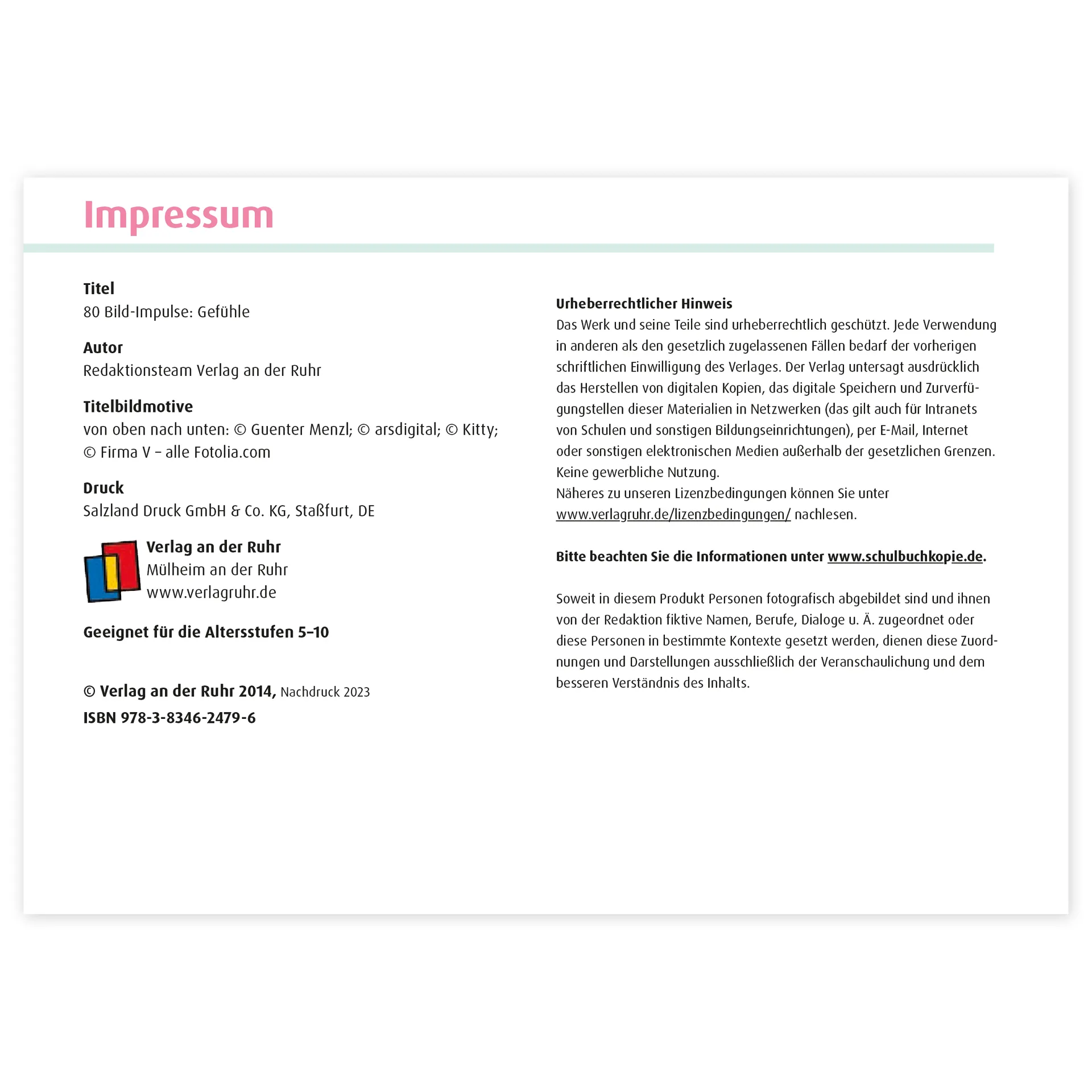 Bildkarten "Bild-Impulse Gefühle", 80 Karten