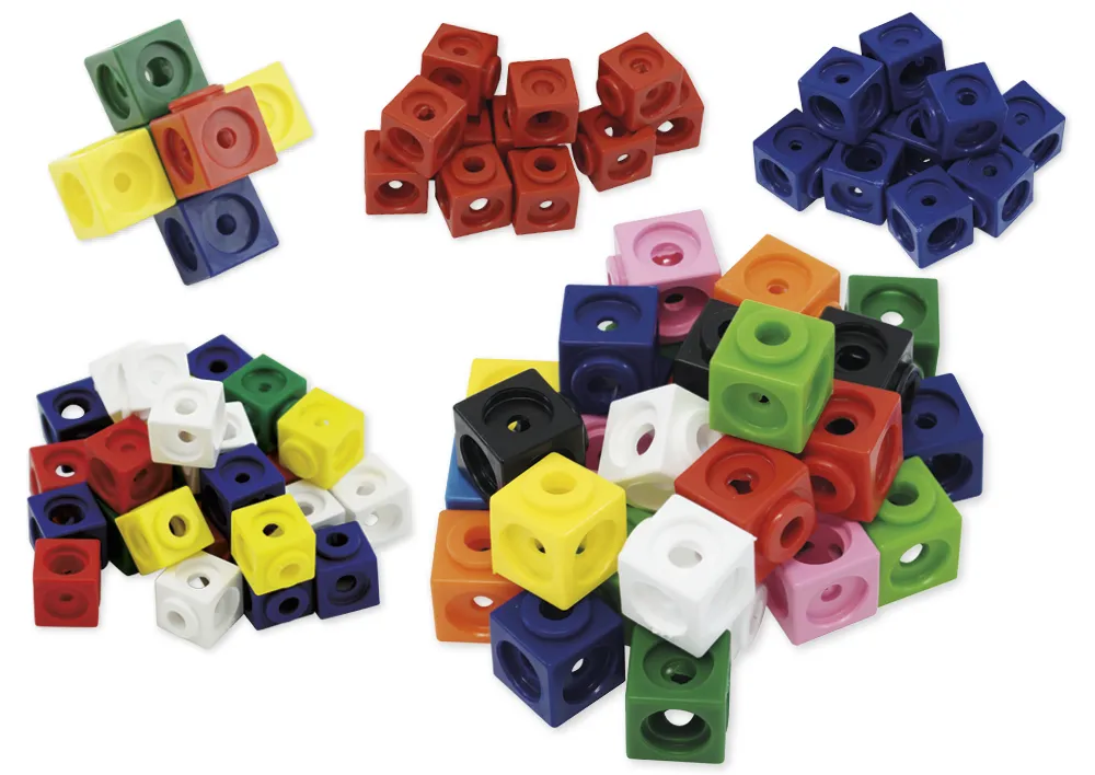 Set Steckwürfel, 1,7 cm, 100 Stück im Polybeutel