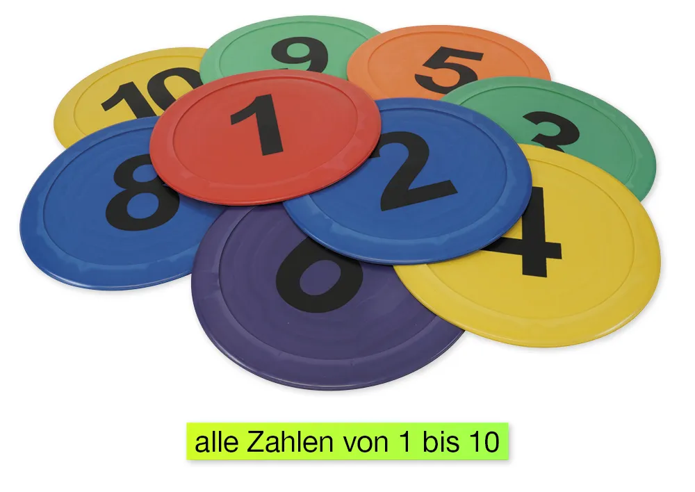 Boden-Zahlen "Bewegtes Lernen" 1-10, 10-tlg.