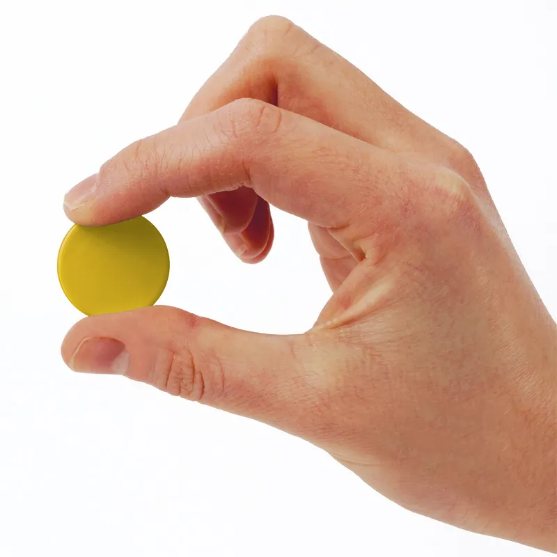 Plättchen aus Re-Plastic, vollfarbig, 100 Stück