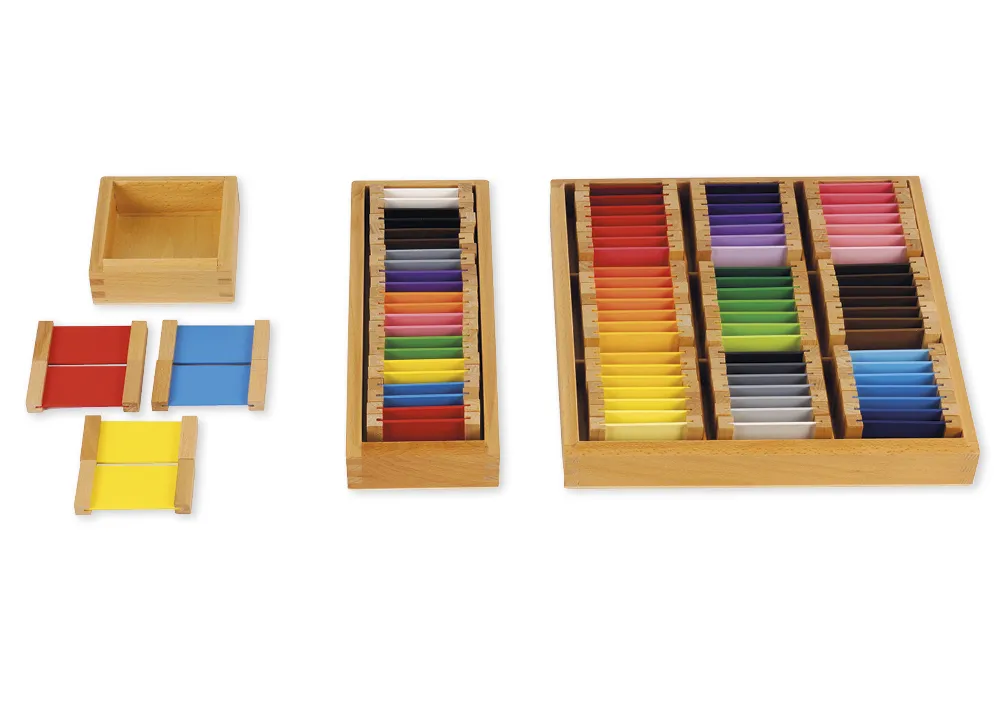 TimeTEX Farbtäfelchen, Satz 1, 3 Paare "Montessori Premium"