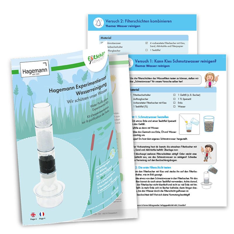 Hagemann Experimentierset Wasserreinigung