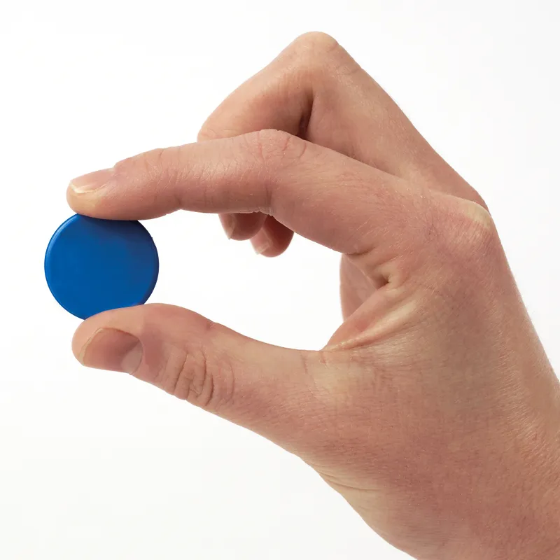 Plättchen aus Re-Plastic, vollfarbig, 100 Stück