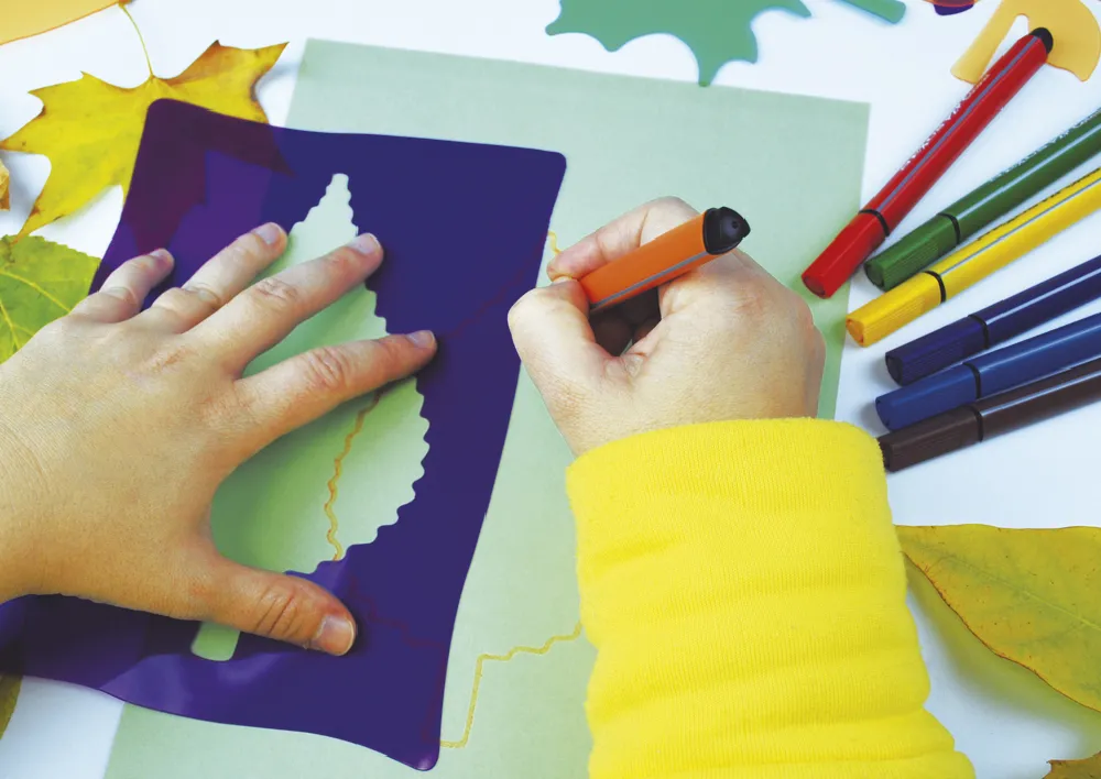 Blätter-Schablonen, 6-tlg.