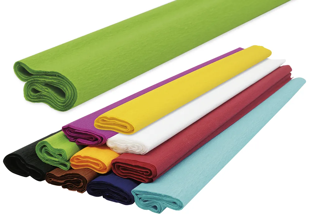 Krepppapier, 10 Rollen à 0,5x2,5 m