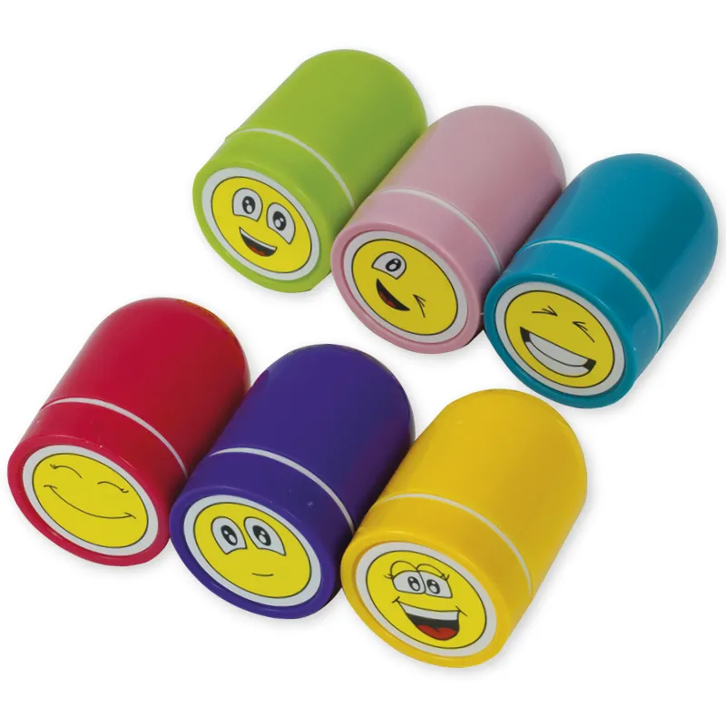 Set Dauer-Stempel „Lachende Gesichter“, 6-tlg.