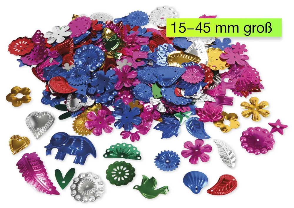 Pailletten, 15-45 mm, 30 g