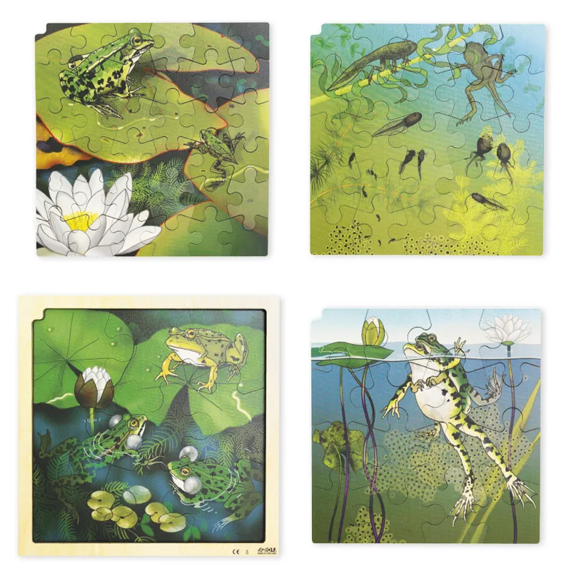 Schichten-Puzzle "Frosch" + gratis APP, 86-tlg.