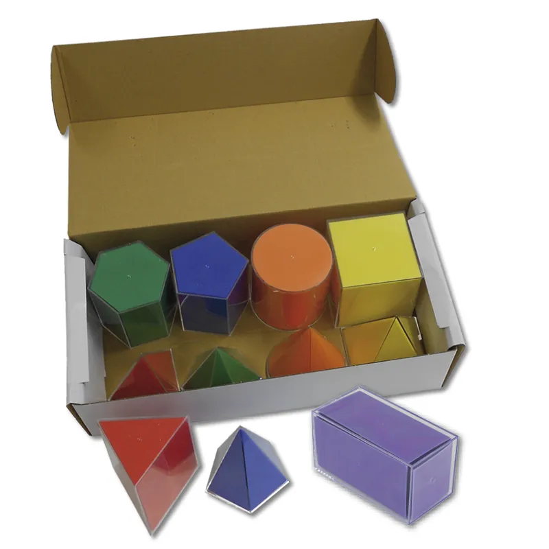 Geometrie-Körper Set mit Flächenabwicklung 22-tlg.