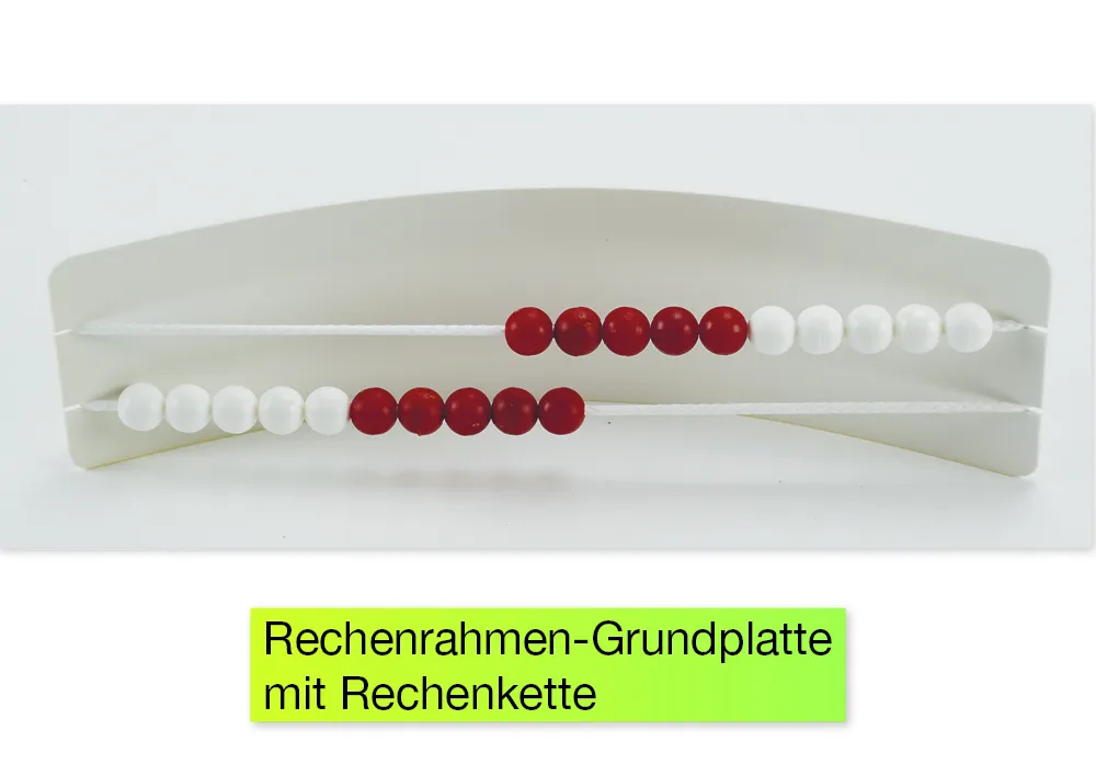 Mathe-Basis-Set Plus Zahlenraum bis 20, 58-tlg, in Box, rot/weiß