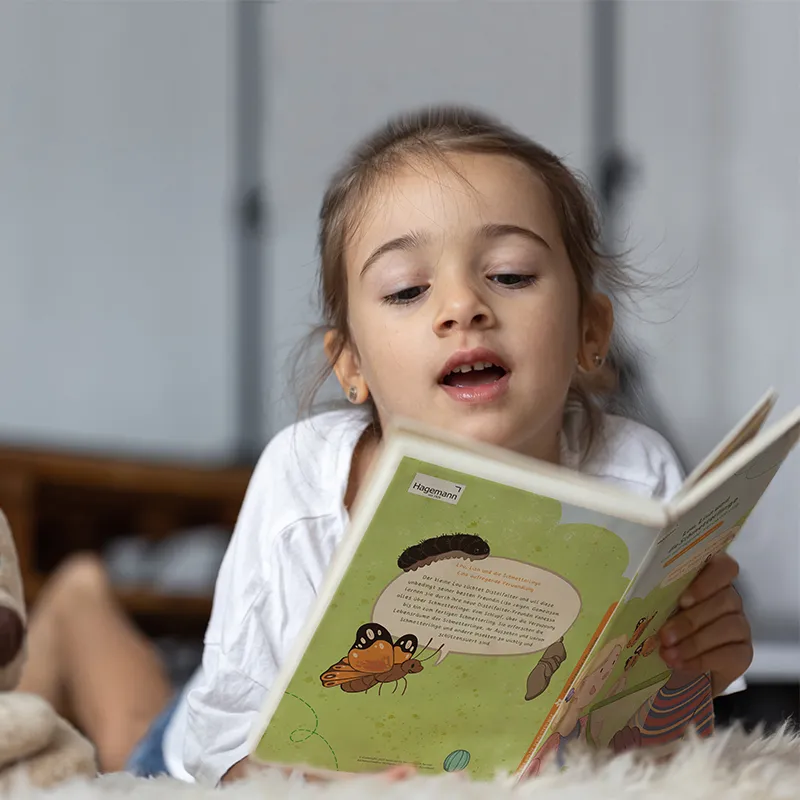 Lese- und Arbeitsbuch Eine aufregende Verwandlung – „Lou, Lisa und die Schmetterlinge“ (56 Seiten)