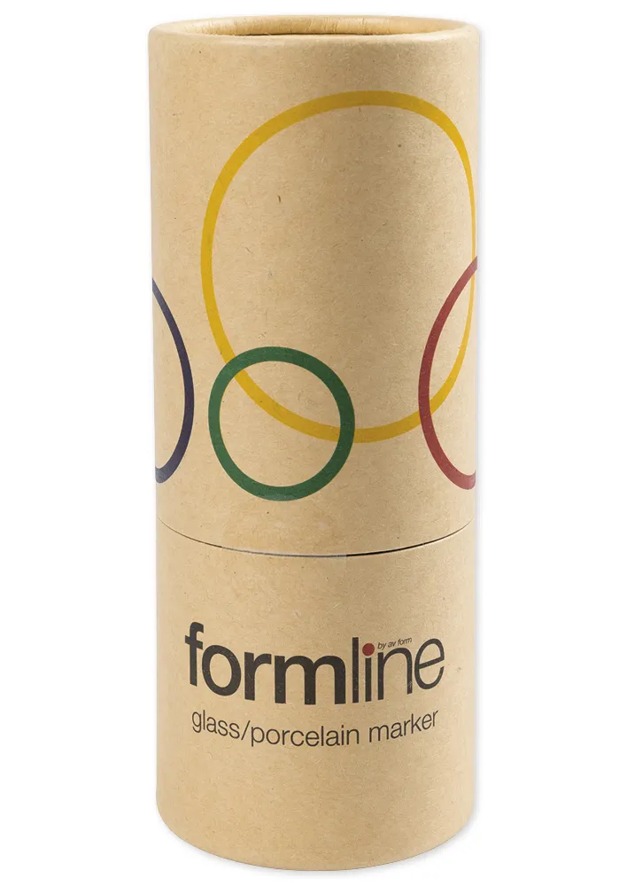 Glas- und Porzellanmaler deckend, Strichstärke 2-4 mm, 10 Stück