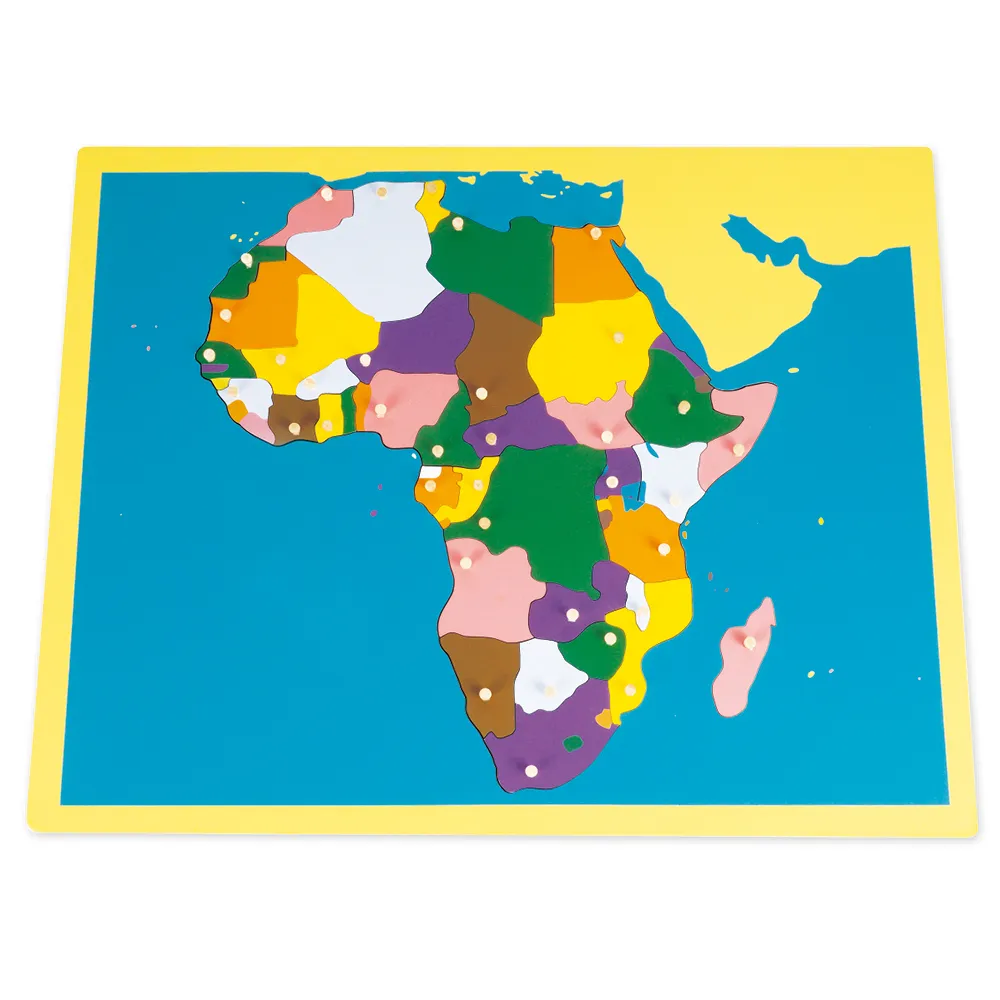 TimeTEX Puzzlekarte Afrika "Montessori Premium"