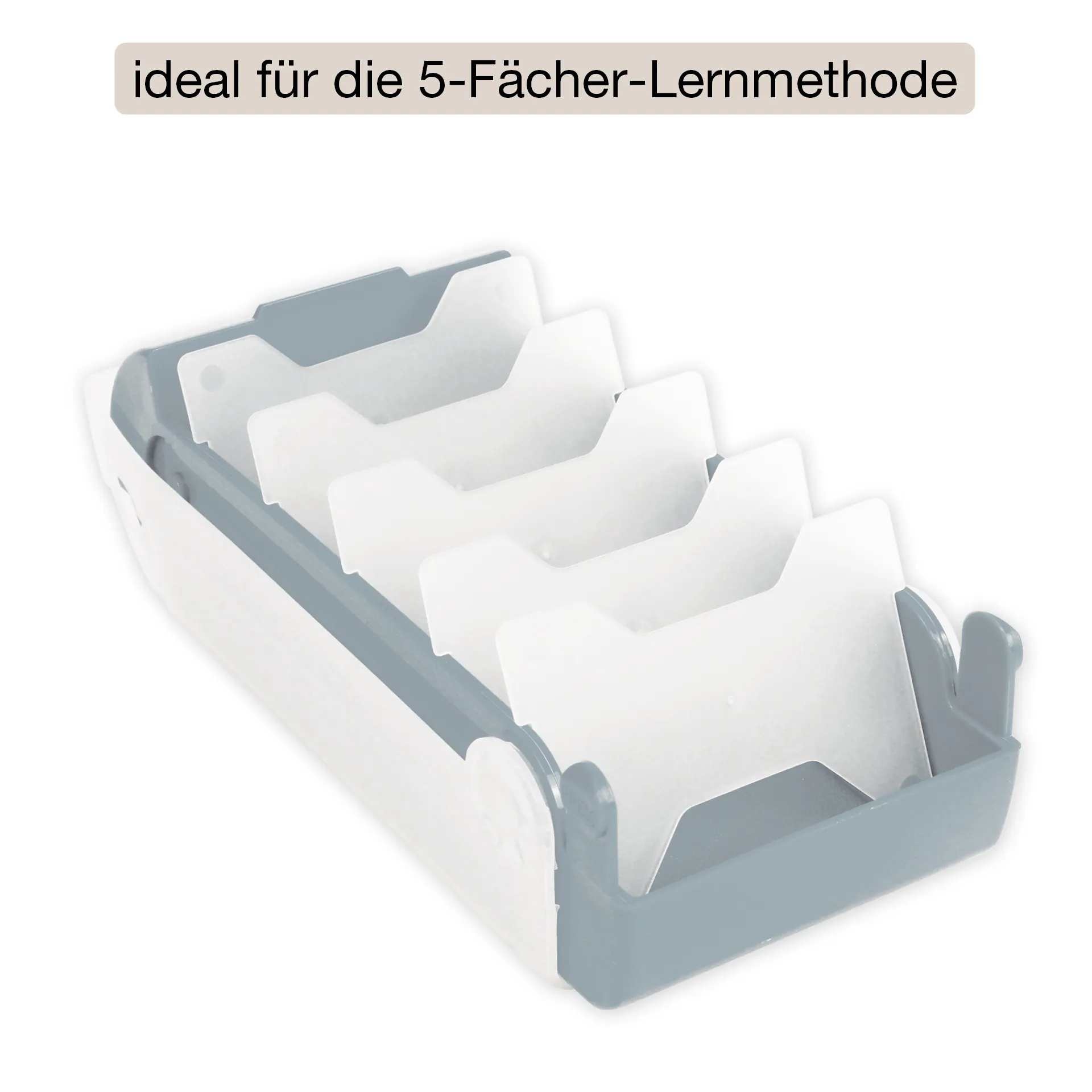 Lernbox A8 Kunststoff mit 100 Lernkärtchen