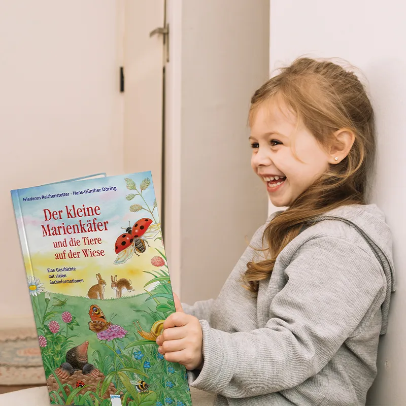 Eine Geschichte mit vielen Sachinformationen – Der kleine Marienkäfer und die Tiere auf der Wiese