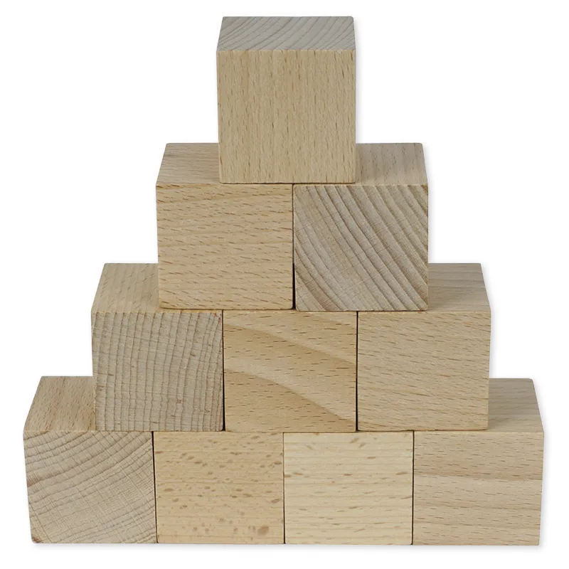 Blanko-Holzwürfel 40 mm, 10 Stück im Beutel