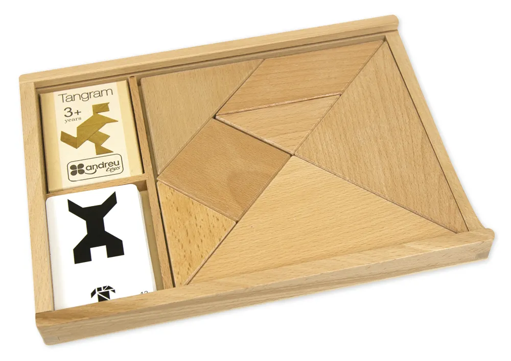 Tangram aus Naturholz, 35-tlg.