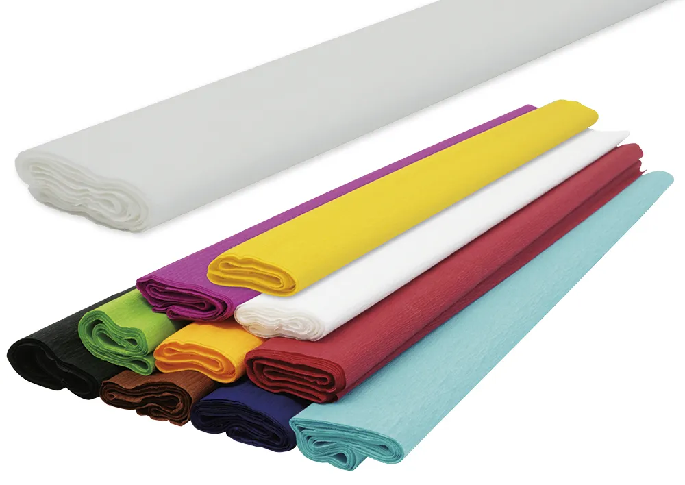 Krepppapier, 10 Rollen à 0,5x2,5 m