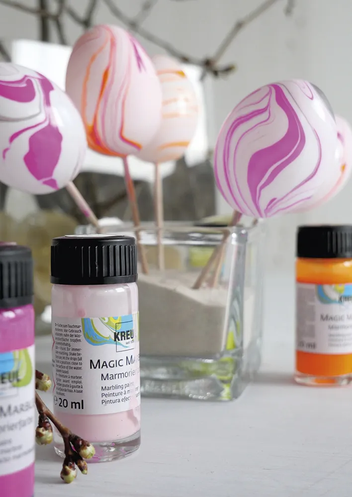 Set KREUL Magic Marble Marmorier-Farben à 20 ml, 6-tlg.