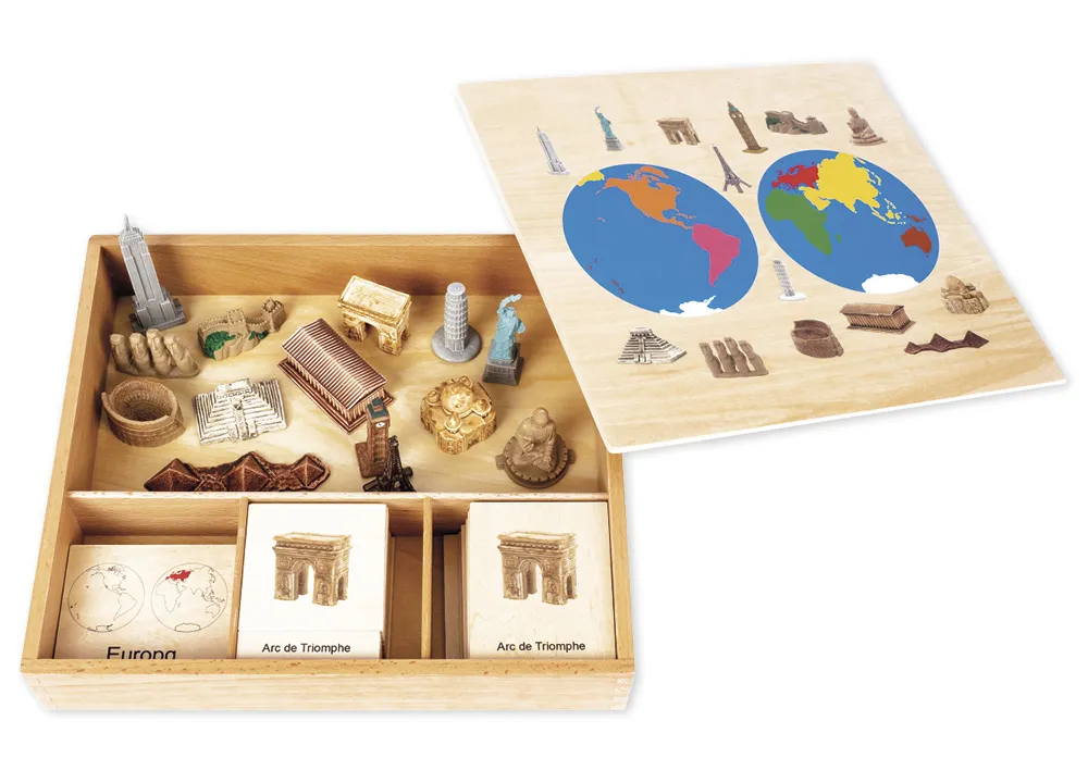 TimeTEX Wahrzeichen-Kontinent-Box "Montessori Premium"