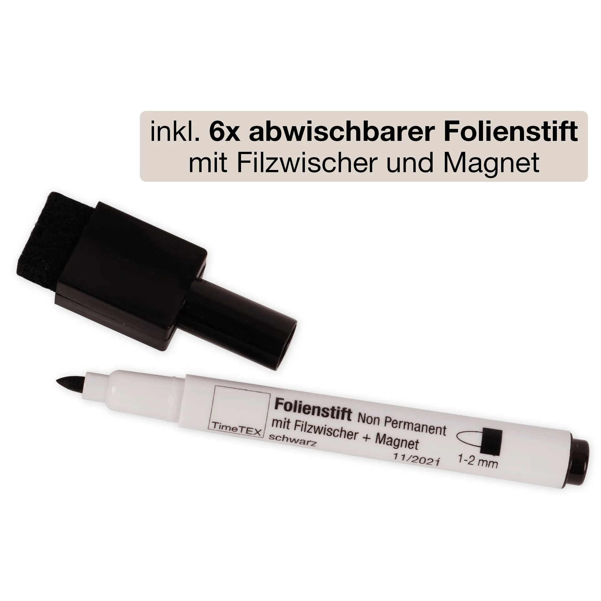 Set Prima-Colori Whiteboard mit Punktraster und Blanko A4, 6 Stück