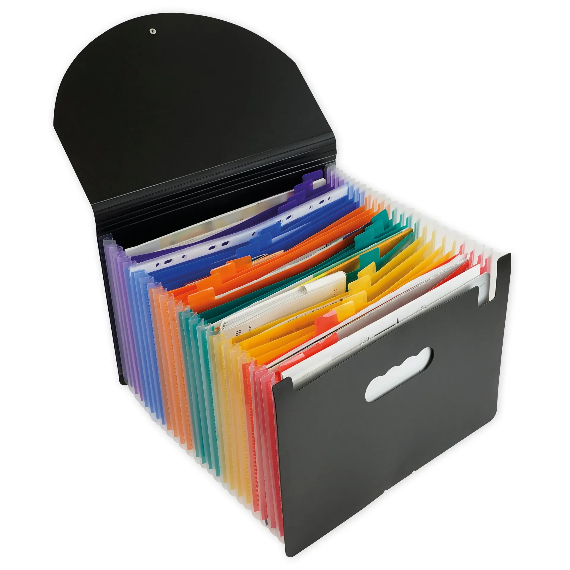 Steh-Fächermappe A4-Plus XXL mit Verschluss-Gummi, 25 Fächer