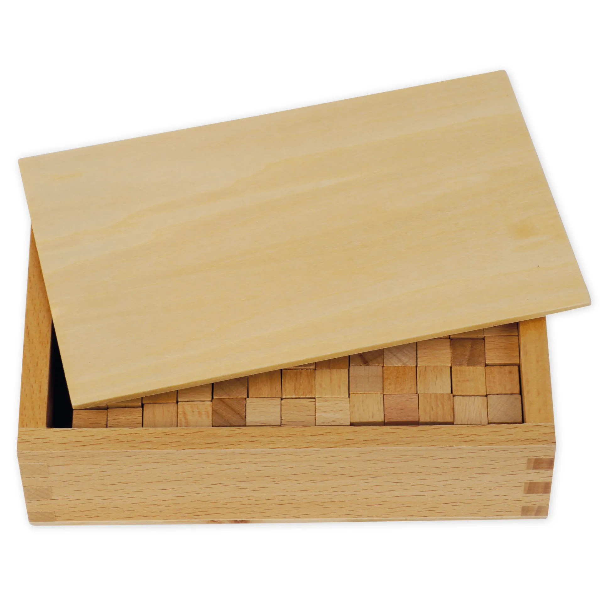 TimeTEX Kasten mit Kuben zum Rosa Turm "Montessori Premium"