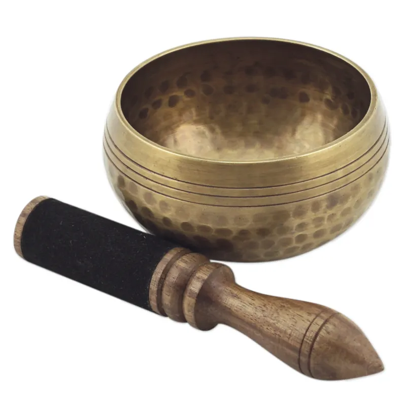 Klangschale im Stickbeutel, 8 cm ø, ca. 235 g