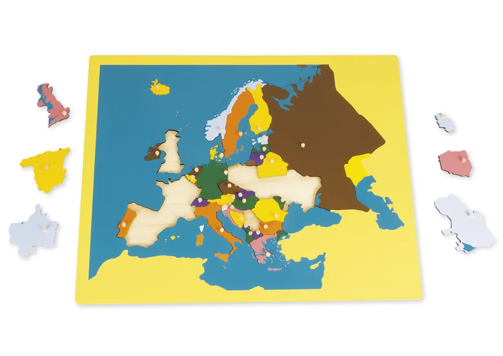 TimeTEX Puzzlekarte Europa "Montessori Premium"